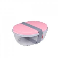 MEPAL SALADEBOX ELLIPSE - NORDIC PINK (22,5 X 17,5 X 9,5 CM)